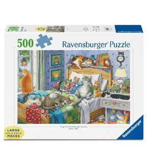 New sealed Ravensburger 500 pcs Large Format Puzzle-Cat Nap